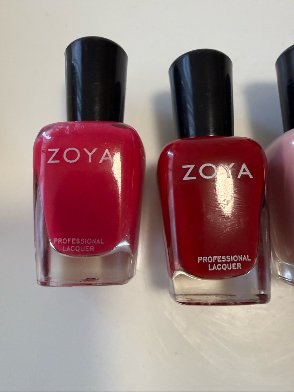 Zoya 6 polish bundle w/Striped Canvas Cosmetic Pouch with Red Trim - Picture 5 of 8